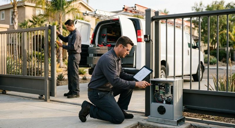 Remote Gate Installation in Plano, TX
